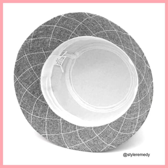 Vintage Fedora Floral Bucket Hat Cotton Polyester Adjustable Packable